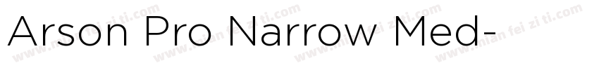 Arson Pro Narrow Med字体转换